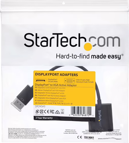StarTech.com Adaptador Conversor DisplayPort 1.2 a VGA - Convertidor DP a VGA HD | DP2VGA3 | 0065030848701 imagen 6