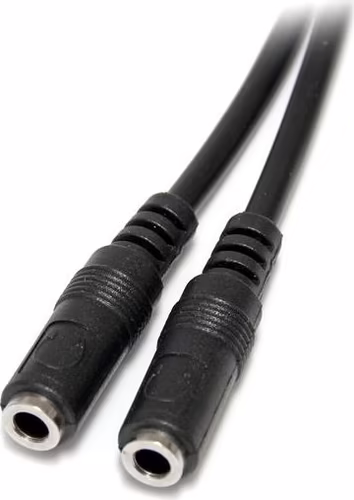StarTech.com Adaptador Divisor de Auriculares Mini-Jack 3,5mm 3 pines Macho a 2x | MUY1MFFS | 0065030847018 imagen 3