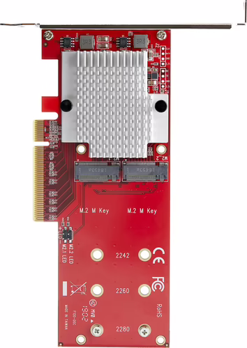 StarTech.com Adaptador PCI Express x8 para Dos SSD M.2 - PCI-E 3.0 | PEX8M2E2 | 0065030886390 imagen 5