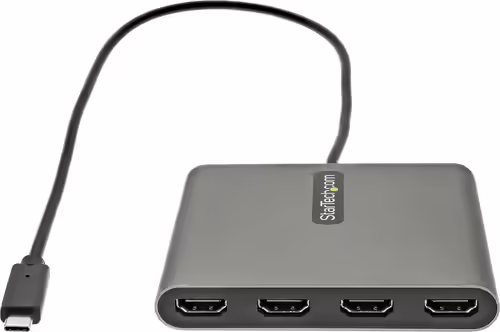 StarTech.com Adaptador USB-C a 4 Puertos HDMI - Tarjeta Gráfica y de VÍdeo E | STNDMTV100 | 0065030888714 imagen 3