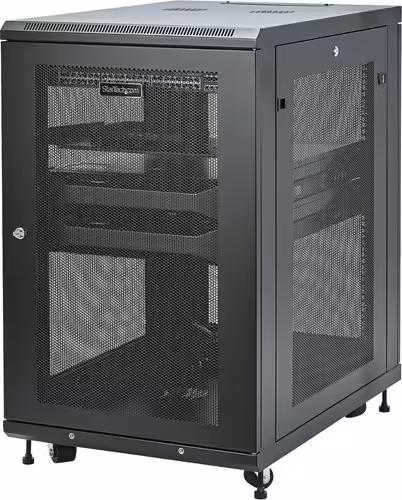 StarTech.com Armario Rack de Servidores de 18U con 31 Pulgadas de Profundidad - | RK1833BKM | 0065030870238 imagen 2