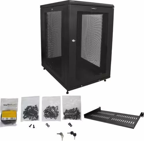 StarTech.com Armario Rack de Servidores de 18U con 31 Pulgadas de Profundidad - | RK1833BKM | 0065030870238 imagen 7