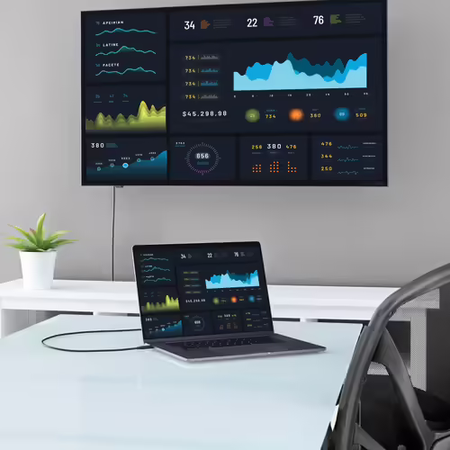 StarTech.com Cable Adaptador Conversor USB-C a DVI - 2m - 1920x1200 negro | CDP2DVIMM2MB | 0065030865111 imagen 5