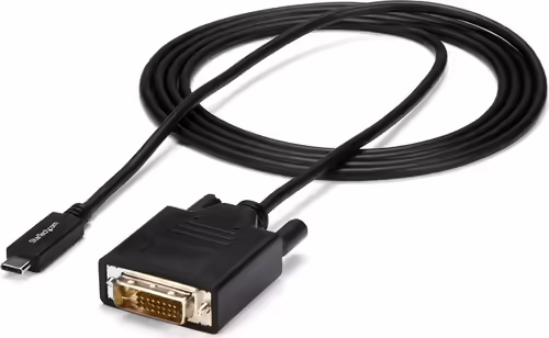StarTech.com Cable Adaptador Conversor USB-C a DVI - 2m - 1920x1200 negro | CDP2DVIMM2MB | 0065030865111 imagen 7