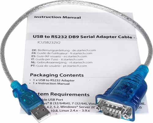 StarTech.com Cable adaptador usb 2.0 a serie RS232 de 1 puerto serial DB9 macho  | ICUSB232V2 | 0065030852609 imagen 6