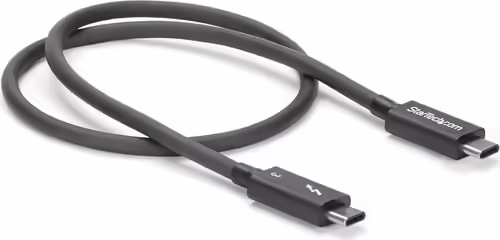 StarTech.com Cable de 0.5m Thunderbolt 3 USB-C 40Gbps - Negro | TBLT34MM50CM | 0065030864428 imagen 4