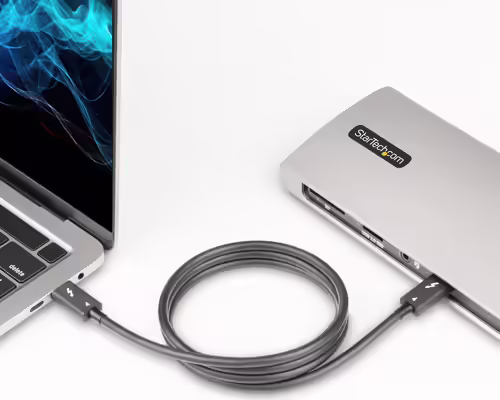 StarTech.com Cable de 1m Thunderbolt 4 - 40Gbps - PD 100W - VÍdeo 4K/8K - Cab | TBLT4MM1M | 0065030897273 imagen 8