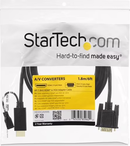 StarTech.com Cable de 3m Conversor Activo HDMI a VGA - Adaptador 1920x1200 1080p | HD2VGAMM10 | 0065030859639 imagen 5