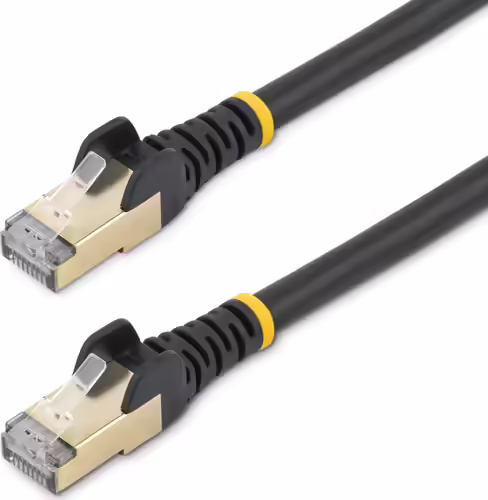 StarTech.com Cable de 5m de Red Ethernet CAT6a Negro RJ45 STP | 6ASPAT5MBK | 0065030881562 imagen 4