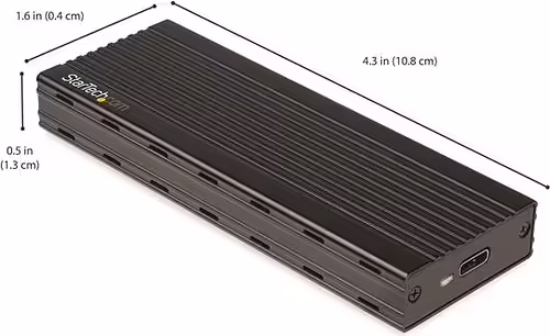 StarTech.com Caja Disco M.2 NVMe para SSD PCIe - Caja USB 3.1 Gen 2 Type-C - Neg | M2E1BMU31C | 0065030875691 imagen 7