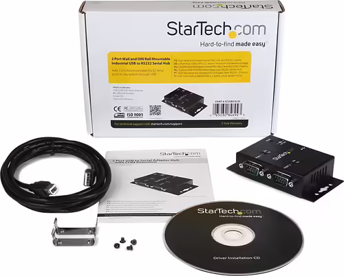 StarTech.com Concentrador Hub Industrial de 2 Puertos Serie Serial RS232 a USB 2 | ICUSB2322I | 0065030846943 imagen 5