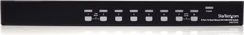 StarTech.com Conmutador Switch KVM 8 Puertos de Vͭdeo DVI USB 2.0 USB B - 1U Ra | SV831DVIU | 0065030842303 imagen 2