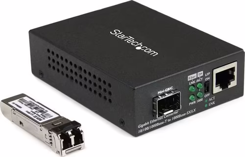 StarTech.com Conversor Compacto de Medios Ethernet Gigabit a Fibra Multimodo LC  | MCM1110MMLC | 0065030861465 imagen 2
