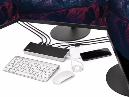 StarTech.com Dock USB C para Triple Pantalla 4K con 5x Puertos USB 3.0 - PD de 1 | DK30CH2DEPUE | 0065030880015 imagen 5