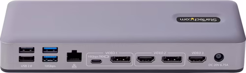 StarTech.com Docking Station USB-C 4K30 Triple /4K60 Doble - Modo Alt DP/DP/HDMI | DK31C3MNCRUE | 0065030898133 imagen 4