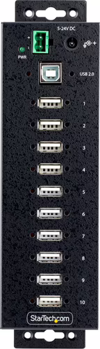 StarTech.com Hub Concentrador USB 2.0 de 10 Puertos - Hub USB Resistente con Pro | USB210AIND-USB-A-HUB | 0065030894616 imagen 4