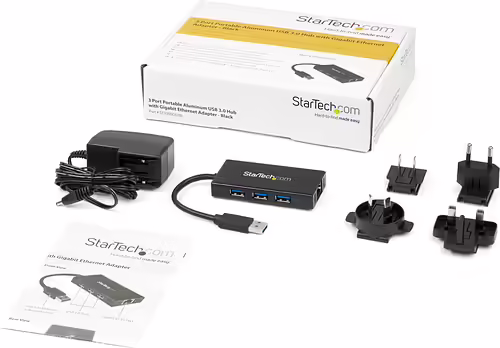 StarTech.com Hub USB 3.0 de Aluminio con Cable - Concentrador de 3 Puertos USB c | ST3300GU3B | 0065030858304 imagen 7