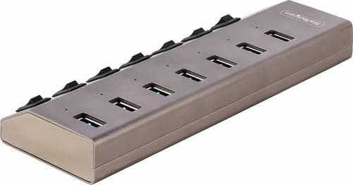 StarTech.com Hub USB-C Autoalimentado de 7 puertos con Interruptores Individuale | 345SM840B10B10CRNC | 0065030895507 imagen 2