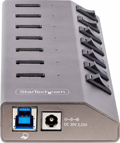 StarTech.com Hub USB-C Autoalimentado de 7 puertos con Interruptores Individuale | 345SM840B10B10CRNC | 0065030895507 imagen 4
