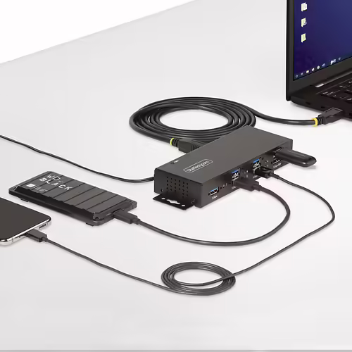 StarTech.com Hub USB Industrial de 7 Puertos Gestionado - Servicio Pesado - Caja | 5G7AINDRM-USB-A-HUB | 0065030898195 imagen 7