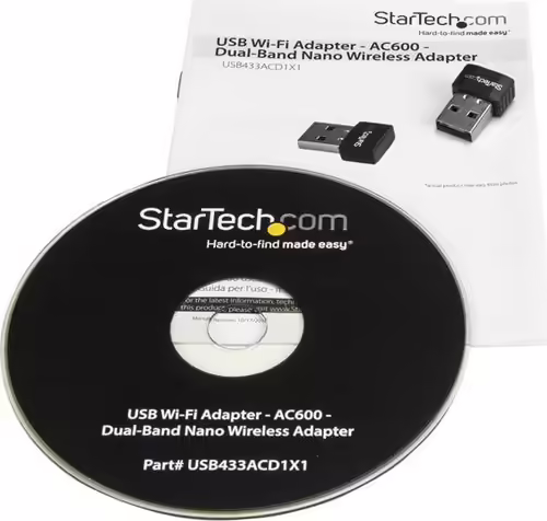 StarTech.com Micro Adaptador de Red Inalámbrica Wifi USB AC600 Externo - Wirele | USB433ACD1X1 | 0065030863773 imagen 4