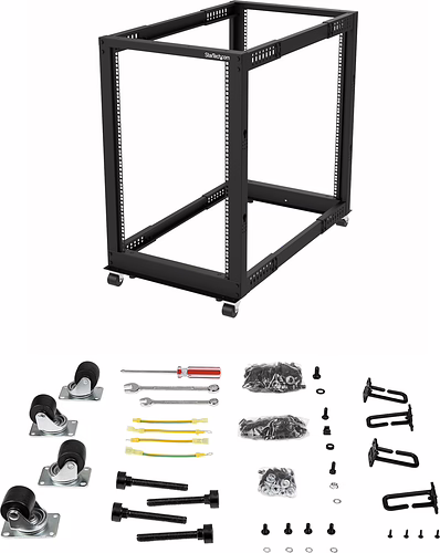 StarTech.com Rack de Marco Abierto de 18U - de 4 Columnas - de Profundidad Ajust | 4POSTRACK18U | 0065030886833 imagen 7