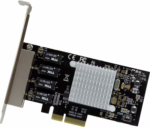 StarTech.com Tarjeta de Red PCI Express Ethernet Gigabit con 4 Puertos RJ45 Chip | ST4000SPEXI | 0065030861045 imagen 2