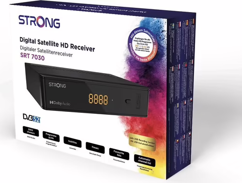 Strong SRT 7030 descodificador para televisor Satélite HD Negro | SRT7030 | 9120072373978 imagen 8