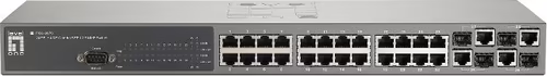 SWITCH LEVEL ONE 24 PUERTOS 10/100 + 4 PUERTOS GIGABIT NEGRO FGL-2870 | 4015867155905 imagen 3