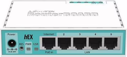 SWITCH MIKROTIK HEX 5PTOS GIGABIT BLANCO RB750GR3 | 2502111614452 imagen 2