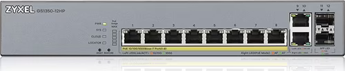 SWITCH ZYWEL GS1350-12HP 10 PTOS GIGABIT PLATA GS1350-12HP-EU0101F | 4718937604388 imagen 2