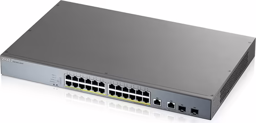 SWITCH ZYXEL GS1350-26HP 24 PTOS GIGABIT POE GRIS GS1350-26HP-EU0101F | 4718937604463 imagen 2