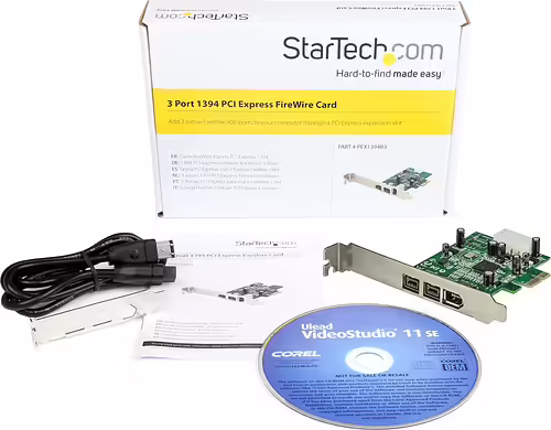 TARJETA PCI EXPRESS 2 FIREWIRE STARTECH 1394 800 MBPS +1 400 MBPS PEX1394B3 | 0065030825139 imagen 4
