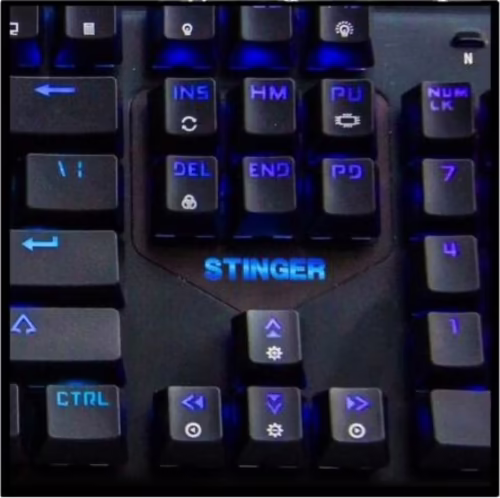 TECLADO WOXTER STINGER RX 2000 K 104 TECLAS ANTIGHOST SWITCHES BYK816 RETROILUMI | GM26-061 | 8435089030655 imagen 2