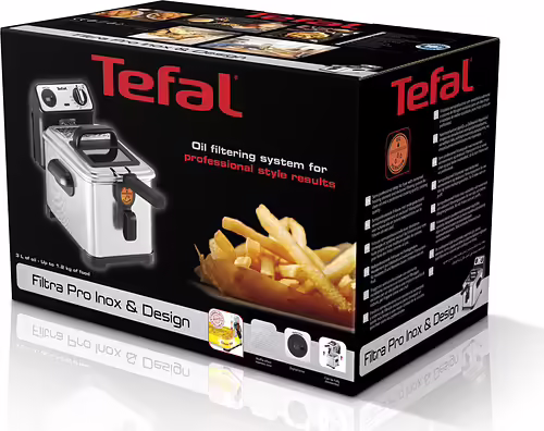 Tefal Filtra Pro FR5111 freidora sencillo 3l 2400w acero inoxidable negro | FR511170 | 3045386376582 imagen 3