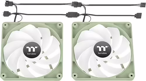 Thermaltake Matcha Green CT120 Carcasa del ordenador Ventilador 12 cm Gris 2 pie | CL-F200-PL12MG-A | 4711475644779 imagen 4