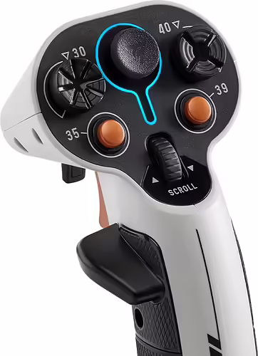 Thrustmaster Sol-R 1 Negro, Blanco USB Palanca de vuelo Analógico/Digital PC | 2960920 | 3362932916550 imagen 2
