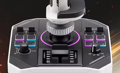 Thrustmaster Sol-R 1 Negro, Blanco USB Palanca de vuelo Analógico/Digital PC | 2960920 | 3362932916550 imagen 6