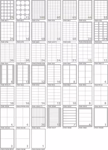 Tico LP4W-7037 etiqueta autoadhesiva Blanco 2400 pieza(s) | 8007827290227 imagen 2