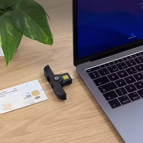 TooQ Lector Tarjetas Inteligentes, DNI Electrónico, USB-C, Negro | TQR-3011B | 8433281016293 imagen 3