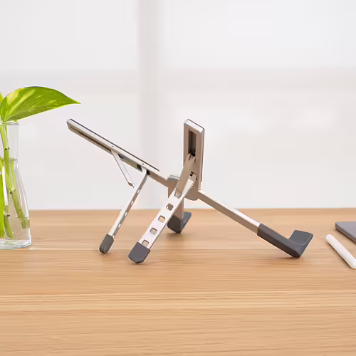 TooQ Soporte elevador plegable de aluminio para portátiles, Plata | TQLRS0036-AL | 8433281016637 imagen 2