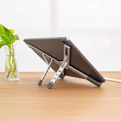 TooQ Soporte elevador plegable de aluminio para portátiles, Plata | TQLRS0036-AL | 8433281016637 imagen 3