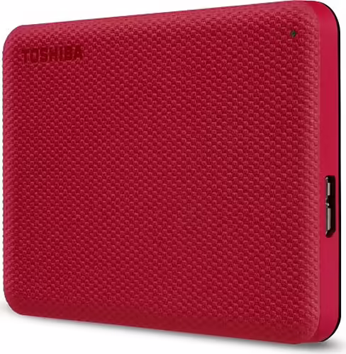 Toshiba Canvio Advance disco 2.5 externo 1tb USB tipo-a 5000 mbit/s rojo HDTCA10 | HDTCA10ER3AA | 4260557511268 imagen 3