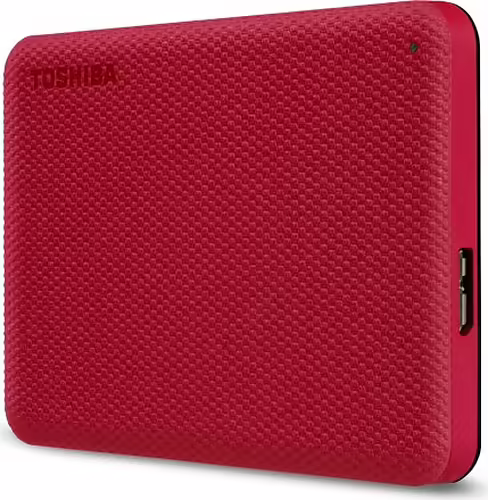 Toshiba Canvio Advance disco 2.5 externo 4tb USB tipo-a 5000mbit/s rojo HDTCA40E | HDTCA40ER3CA | 4260557511282 imagen 3