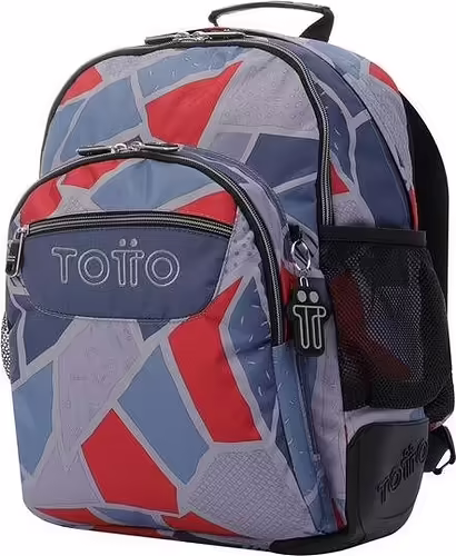 Totto Crayoles mochila Mochila escolar Gris, Rojo Poliéster | MA04ECO029-2120N-2JG | 7704758476164 imagen 2