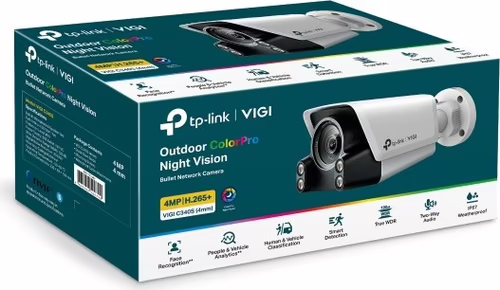 TP-Link VIGI C340S Bullet (shape) Cámara de seguridad IP Exterior 2688 x 1520 P | VIGI-C340S-4MM | 4895252500790 imagen 2