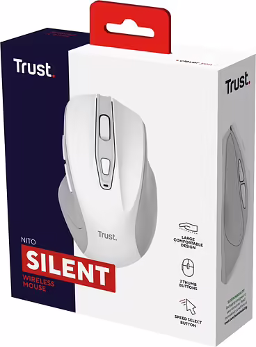 Trust Nito ratón Universal mano derecha RF inalámbrico Óptico 2200 DPI | 8713439255508 imagen 7