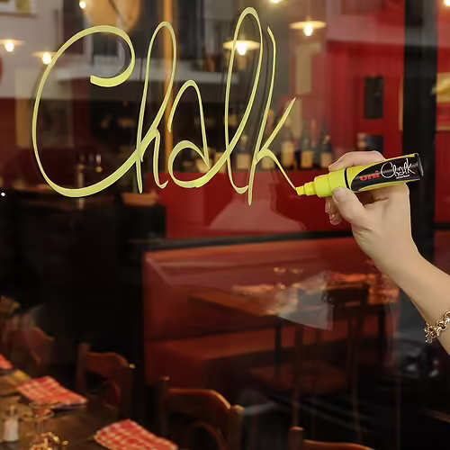 Uni-Ball ChalkGlass PWE-8K marcador de tiza Cincel Rojo 1 pieza(s) | 10.1.0396 | 4902778140147 imagen 6