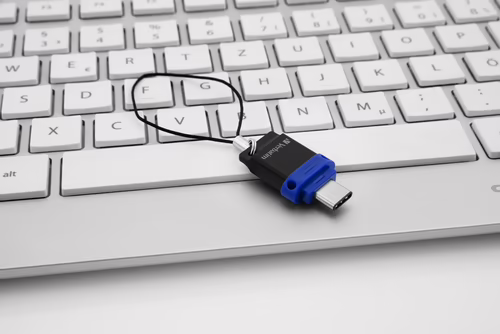Unidad usb Verbatim Dual - Unidad USB 3.0 de 32 GB - USB-C / USB-A - Azul 49966 | 0023942499664 imagen 2