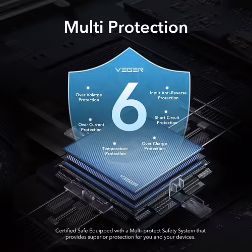 VEGER L10 VG-W1105PD PD20W 10000mAh Screen Powerbank | 6970453555782 imagen 9